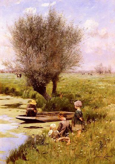 Emile Claus Afternoon Along The River oil painting image